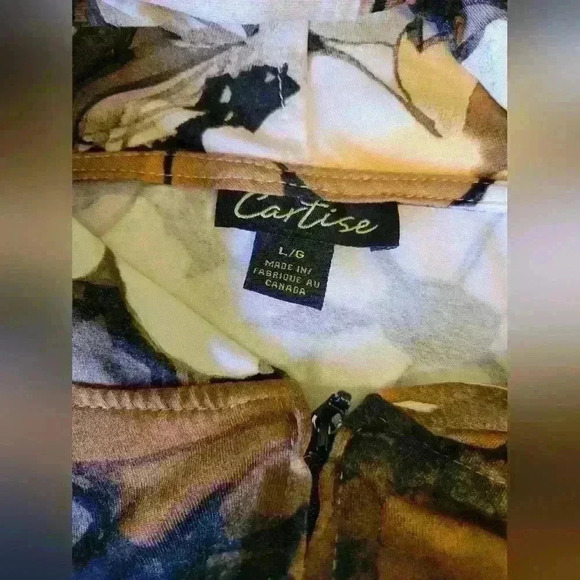 🥳HOST PICK🥳!! Cartise | Stunning Light Knit Floral Print Jacket, Size L - Picture 4 of 6